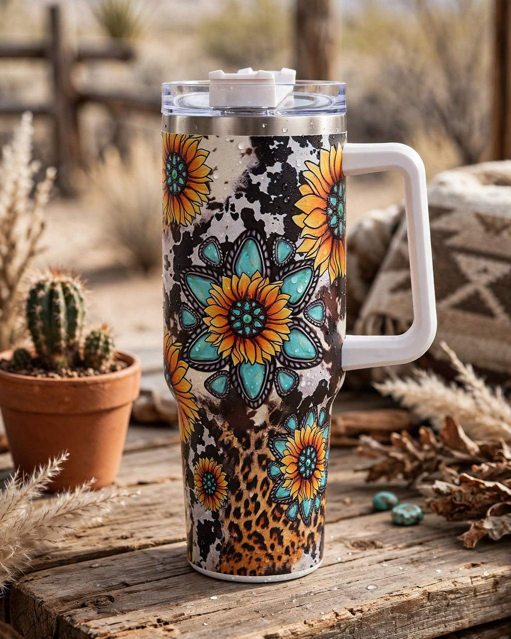 40oz Tumbler With Handle and Straw Lid – 1200ml Insulated Stainless Steel Tumbler, Cold 24H / Hot 12H, Leak-Proof, Cup Holder Friendly – 42+ Prints