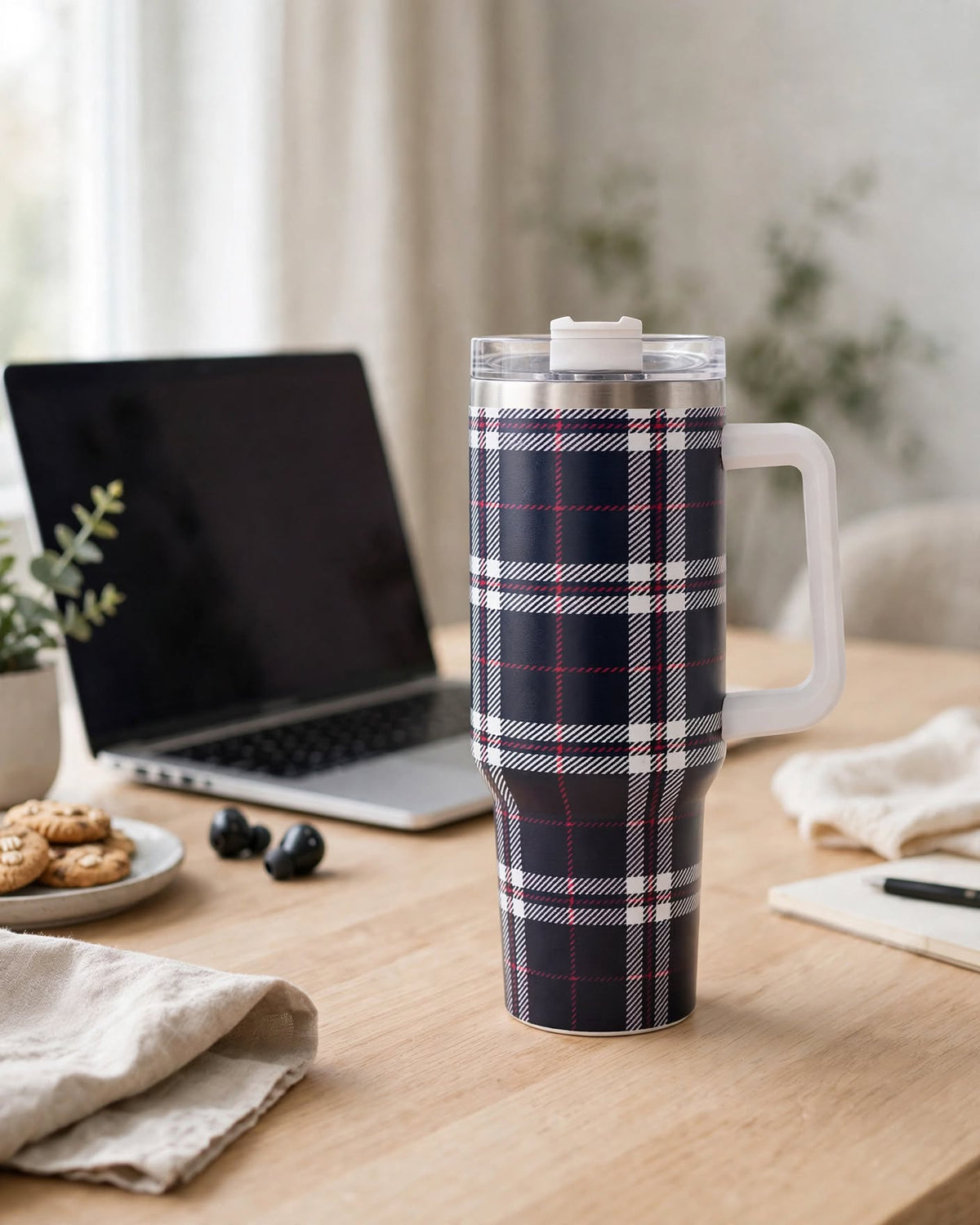 40oz Tumbler With Handle and Straw Lid – 1200ml Insulated Stainless Steel Tumbler, Cold 24H / Hot 12H, Leak-Proof, Cup Holder Friendly – 42+ Prints