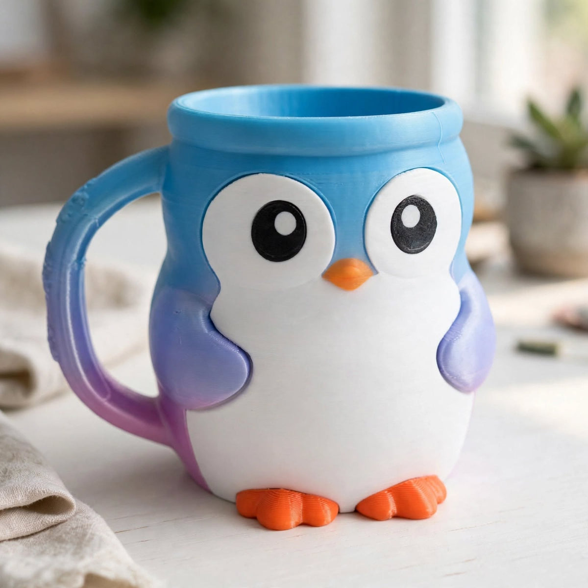 Kawaii Cartoon Animal Ice Cream Cup - Penguin, Cow, Cat, Bat & Polar Bear Pint Holder | 16 Styles
