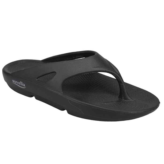 Sovella Women's PF Thong Recovery Sandals - Black