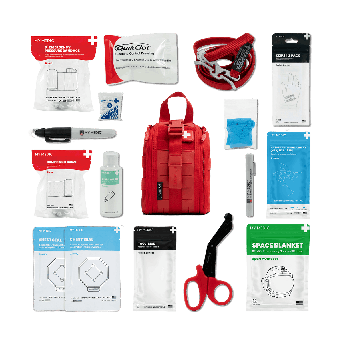 TFAK™ Micro Trauma Kit: Compact First Aid for Hunting, Gun Range & Car