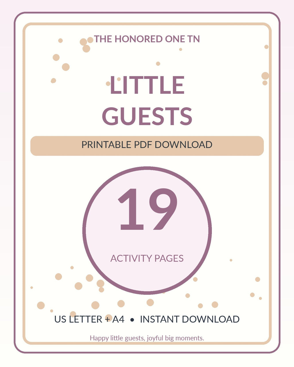 Little Guests Wedding Activity Book printable PDF cover