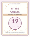 Little Guests Wedding Activity Book printable PDF cover