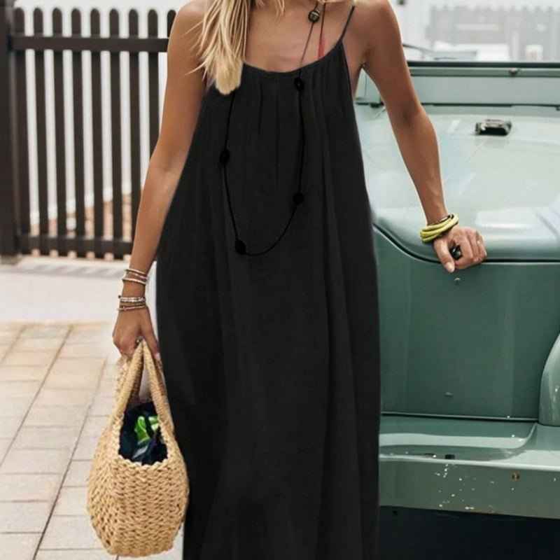 Womens Strap Coat Backless Loose-Fit Loungewear Dress